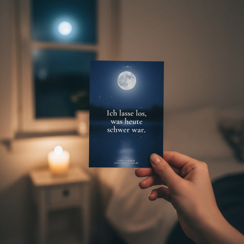 Ich darf loslassen — 30 Affirmationskarten für Selbstliebe, Ruhe & tiefen Schlaf