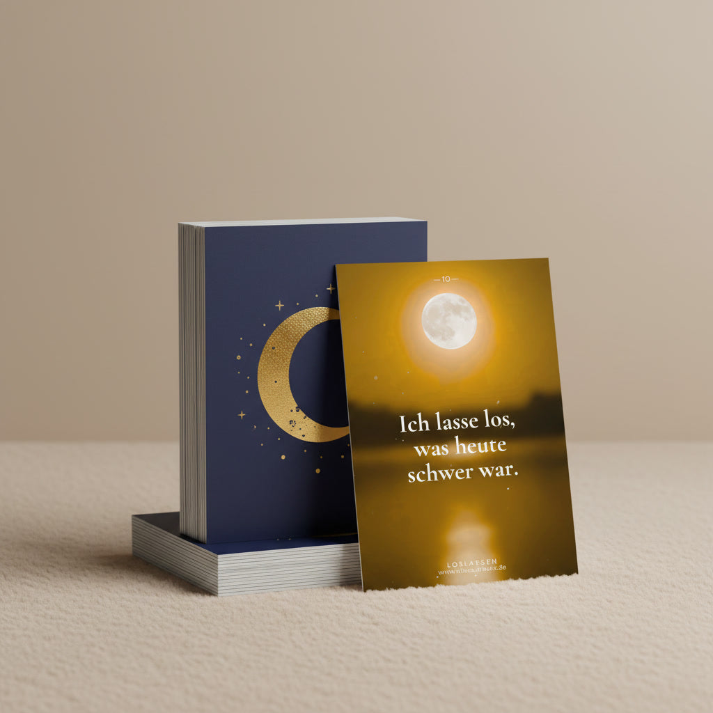 Ich darf loslassen — 30 Affirmationskarten für Selbstliebe, Ruhe & tiefen Schlaf