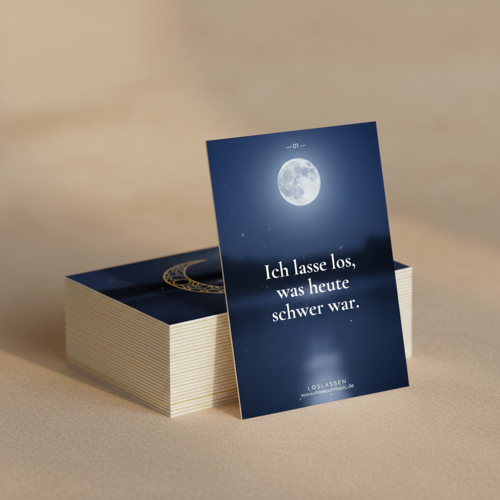 Ich darf loslassen — 30 Affirmationskarten für Selbstliebe, Ruhe & tiefen Schlaf