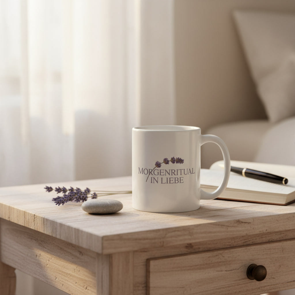 Daily-Calm-Tasse – Morgenritual in Liebe